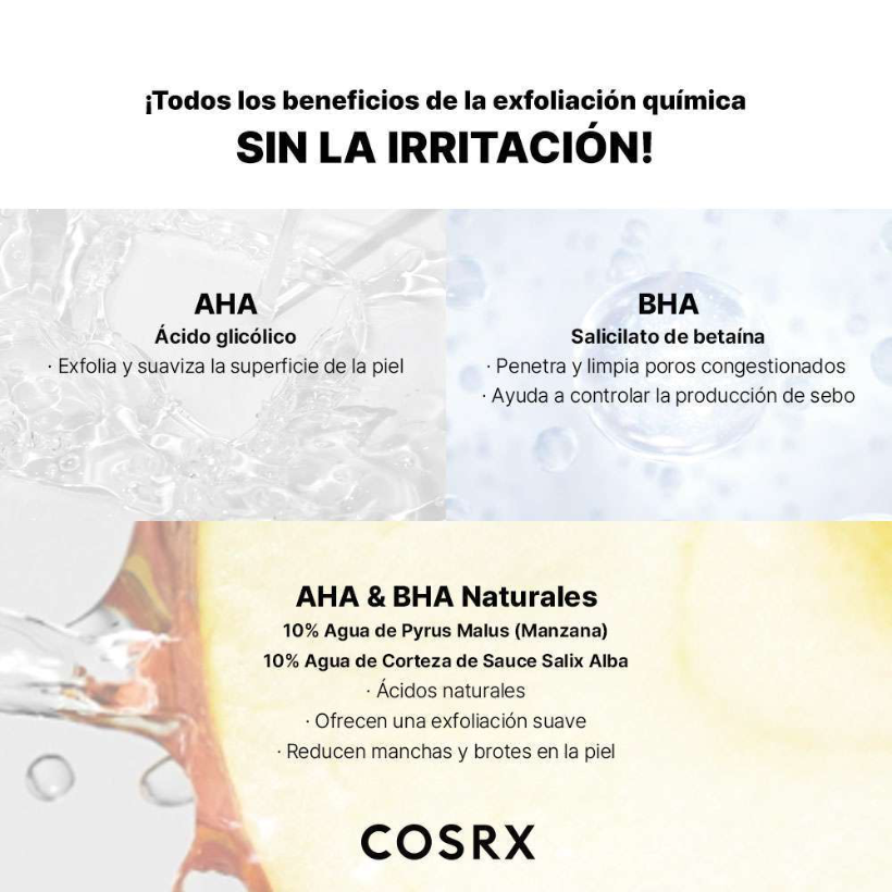 COSRX Tónico Exfoliante Facial AHA/BHA 150ml