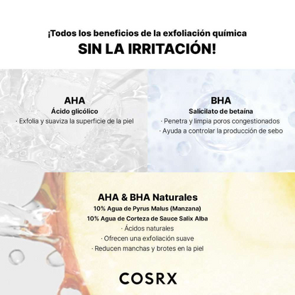 COSRX Tónico Exfoliante Facial AHA/BHA 150ml